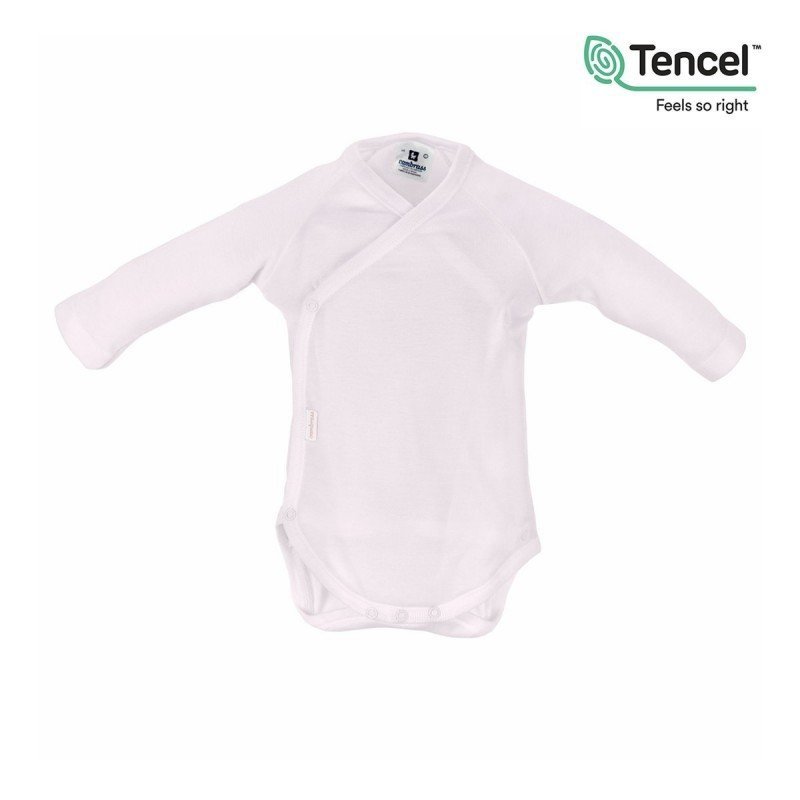 BODY L.SLEEVE CROSSED TENCEL PINK
