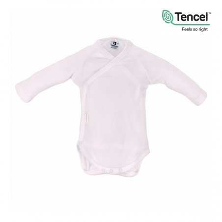 BODY L.SLEEVE CROSSED TENCEL PINK