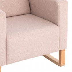 SILLON DE LACTANCIA LISO E ROSA 70x70x104 CM