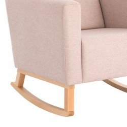 SILLON DE LACTANCIA LISO E ROSA 70x70x104 CM