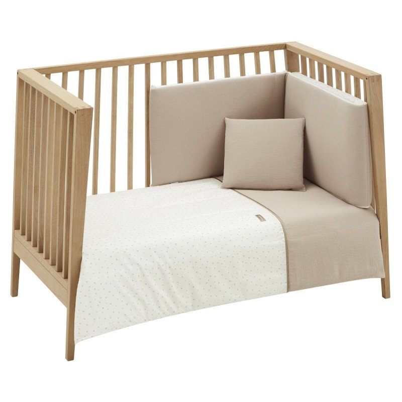 SET 2 PCS. QUILT COVER COT 60 MAGIA BEIGE 100x140x3 CM