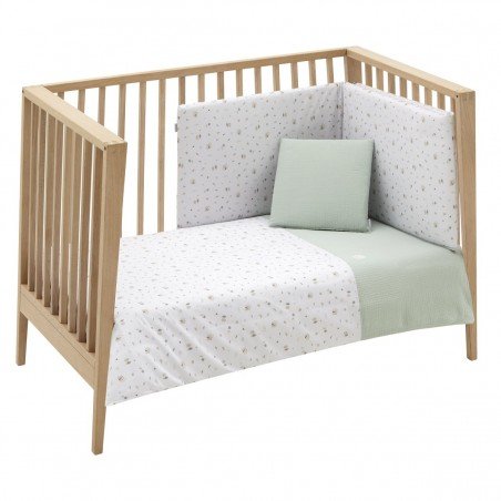 JEU 2 PCS.HOUSSE DE COUETTE 70 GREENY VERT 110x170x3 CM