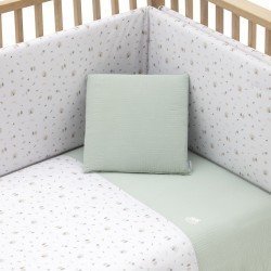 JEU 2 PCS.HOUSSE DE COUETTE 70 GREENY VERT 110x170x3 CM