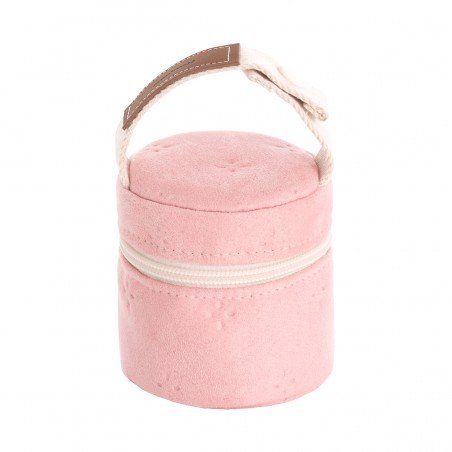 ÉTUI RANGE-SUCETTE SOFT WINTER ROSE 8.5x8.5x11 CM