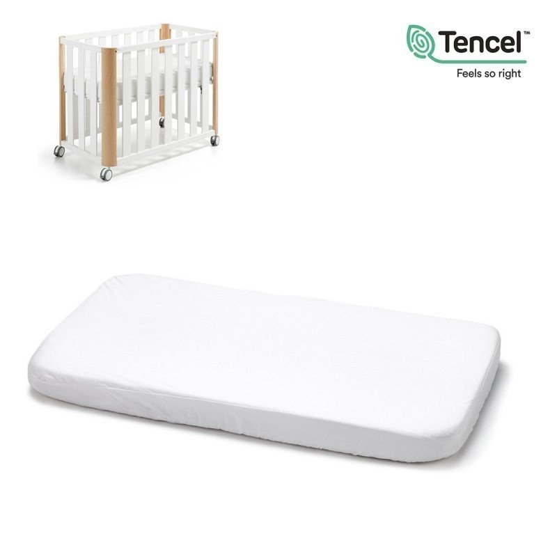 DRAP HOUSSE IM.TENC.-PETIT LIT DOCCO 50x90x12 CM LISO E BLANC