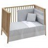 SET 2 PCS.BEDSPREAD W/S COT 70 MINI WINDSORD GREY 70x140x3 CM