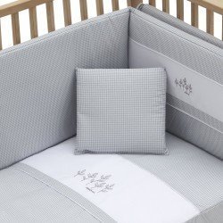SET 2 PCS.BEDSPREAD W/S COT 70 MINI WINDSORD GREY 70x140x3 CM