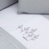 SET 2 PCS.BEDSPREAD W/S COT 70 MINI WINDSORD GREY 70x140x3 CM