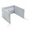 JGO 2 PCS.COLCHA I-V. CUNA 70 MINI WINDSORD GRIS 70x140x3 CM