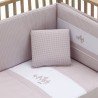JGO 2 PCS.COLCHA I-V. CUNA 70 MINI WINDSORD ROSA 70x140x3 CM