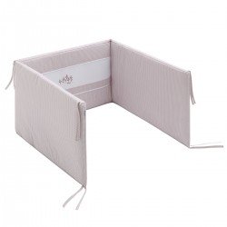 JGO 2 PCS.COLCHA I-V. CUNA 70 MINI WINDSORD ROSA 70x140x3 CM