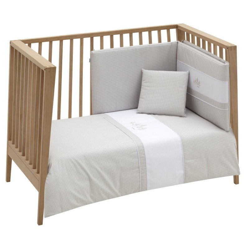 JEU 2 PCS.HOUSSE DE COUETTE 70 MINI WINDSORD ECRU 110x170x3 CM