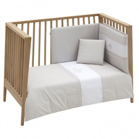 JEU 2 PCS.HOUSSE DE COUETTE 70 MINI WINDSORD ECRU 110x170x3 CM