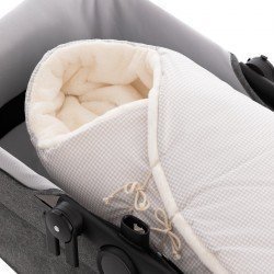 SACO CAPAZO CRUZADO REVERS. MINI WINDSORD CRUDO 40x80x5 CM