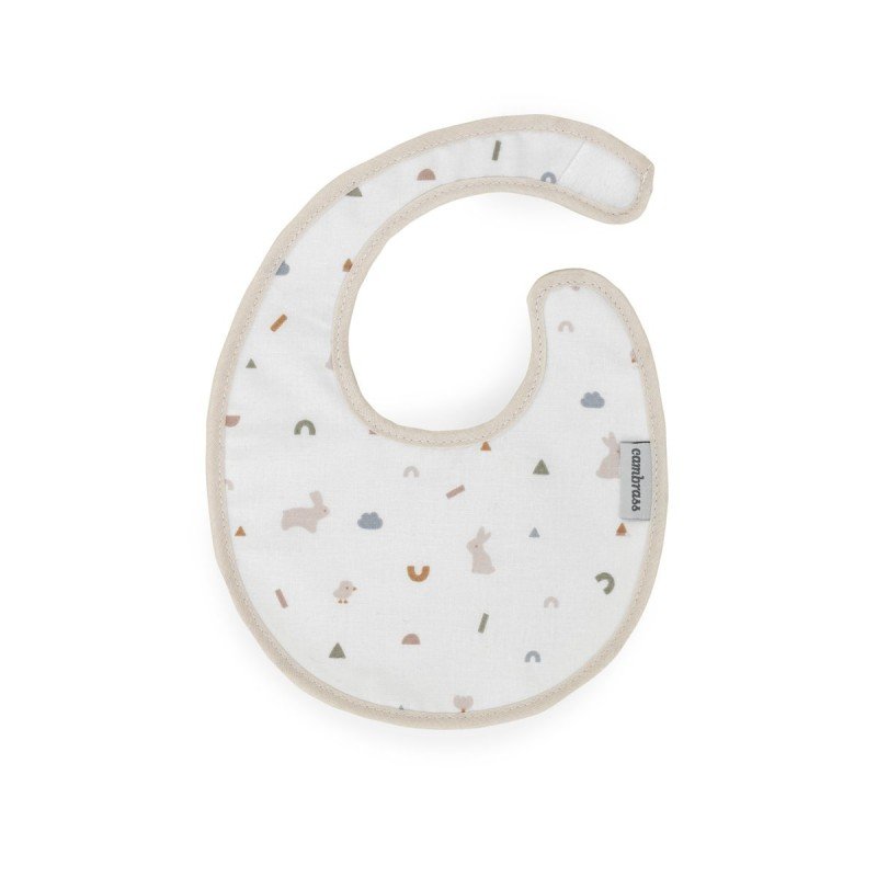 BAVOIR ROND VELCRO RABBIT BEIGE 16x19x1 CM