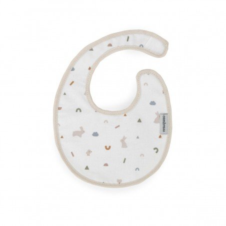 BABERO REDONDO CON VELCRO RABBIT BEIGE 16x19x1 CM