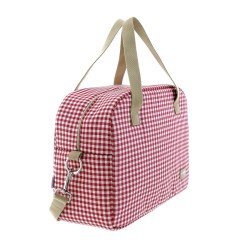 BOLSO MATERNAL PROME VICHY ROJO 18x41x31 CM