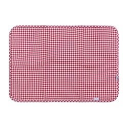 COUVERTURE A LANGER 40x60x1 CM VICHY ROUGE
