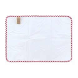 CAMBIADOR VESTIDOR 40x60x1 CM VICHY ROJO