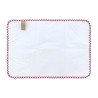 COUVERTURE A LANGER 40x60x1 CM VICHY ROUGE
