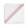 SERVIETTE DE BAIN A CAPUCHE 100x100x1 CM PLUMETI ROSE