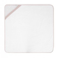 SERVIETTE DE BAIN A CAPUCHE 100x100x1 CM PLUMETI ROSE