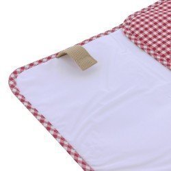 COUVERTURE A LANGER 40x60x1 CM VICHY ROUGE