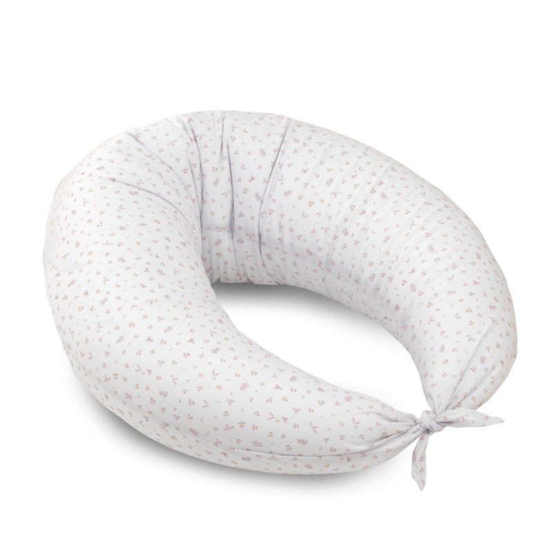 CUSCINO ALLATAMENTO LUNA 80x185x16 CM PLUMETI ROSA