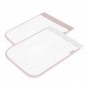 COFFRET 2 SERVIETTE DE BAIN PLUMETI ROSE 25x35x1 CM