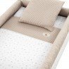 PETIT LIT PIEDS X BOIS UNE RABBIT BEIGE/BLANC 55x87x74 CM