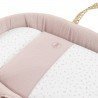 CESTONE PALMA FODERATO UNE PLUMETI ROSA 39x80x25 CM