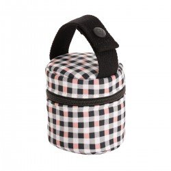 PORTA SUCCHIETTO NEW VICHY ROSA 8.5x8.5x11 CM