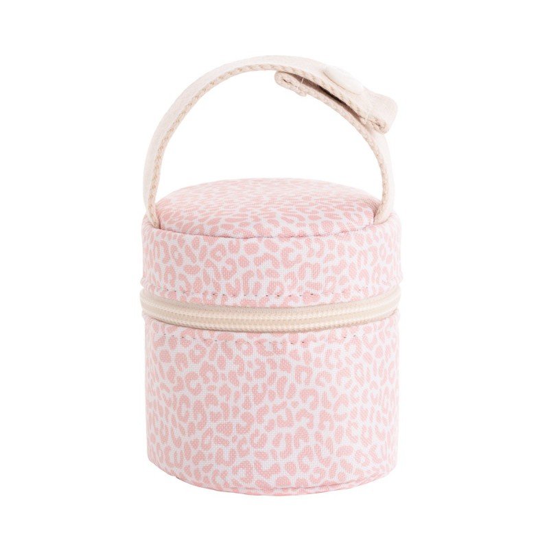 PORTACHUPETE ANIMAL PRINT ROSA 8.5x8.5x11 CM