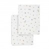 2 DRAP HOUSSE - LIT 60 60x120x17 CM RABBIT BEIGE
