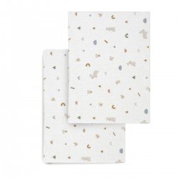 2 LENZUOLO REGOLABILE - CULLA 50x82x10 CM RABBIT BEIGE