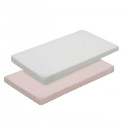 2 FITTED SHEET-SAMLL BED 50x82x10 CM FRESCO PINK