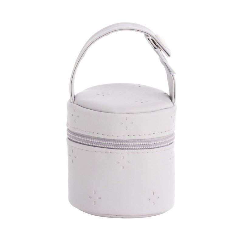 PACIFIER HOLDER TWIN GREY 8.5x8.5x11 CM
