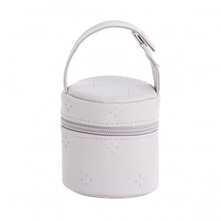 PACIFIER HOLDER TWIN GREY 8.5x8.5x11 CM