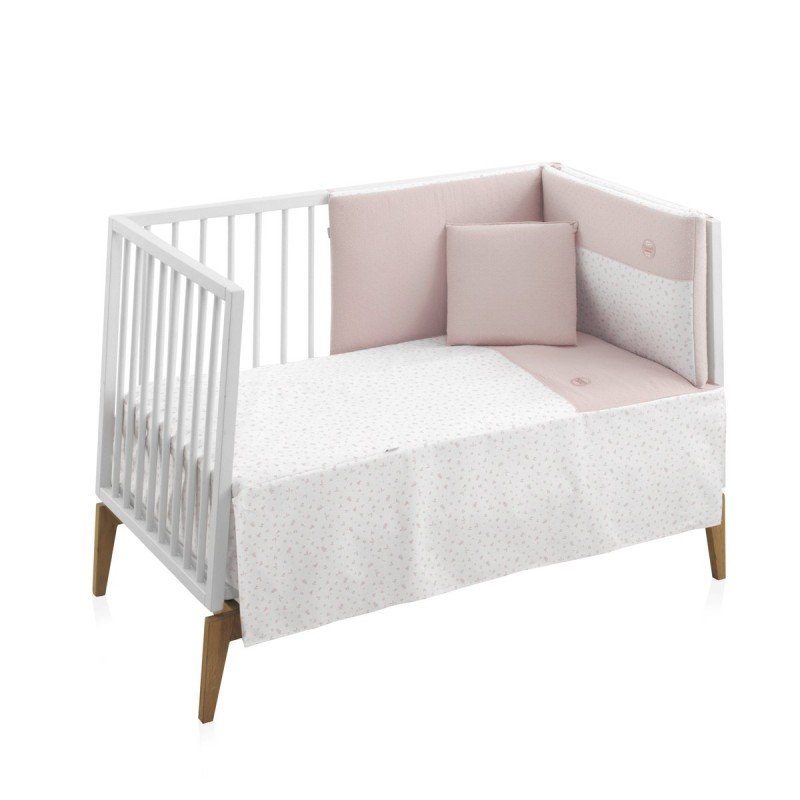 JGO 2 PCS.COLCHA I-V. CUNA 60 PLUMETI ROSA 60x120x3 CM