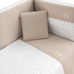 JEU 2 PCS.HOUSSE DE COUETTE 70 RABBIT BEIGE 110x170x3 CM