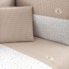 JEU 2 PCS.HOUSSE DE COUETTE 70 RABBIT BEIGE 110x170x3 CM