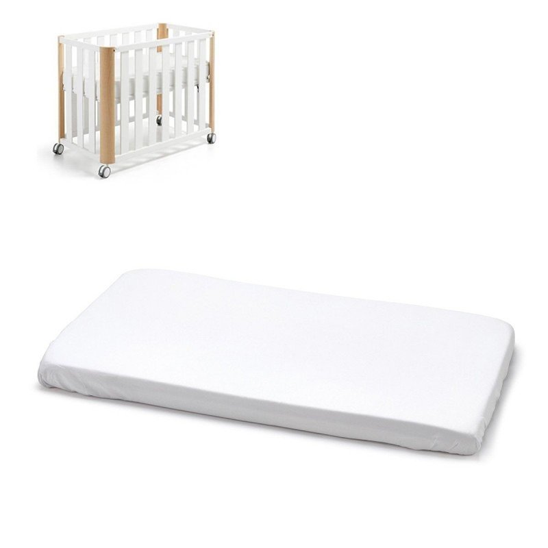 DRAP HOUSSE - PETIT LIT 50x90x12 CM LISO E BLANC
