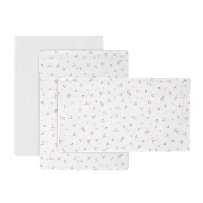 COMPLETO LETTINO 3 PZ 100x165x1 CM PLUMETI ROSA