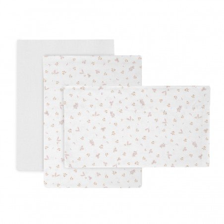 COMPLETO LETTINO 3 PZ 100x165x1 CM PLUMETI ROSA