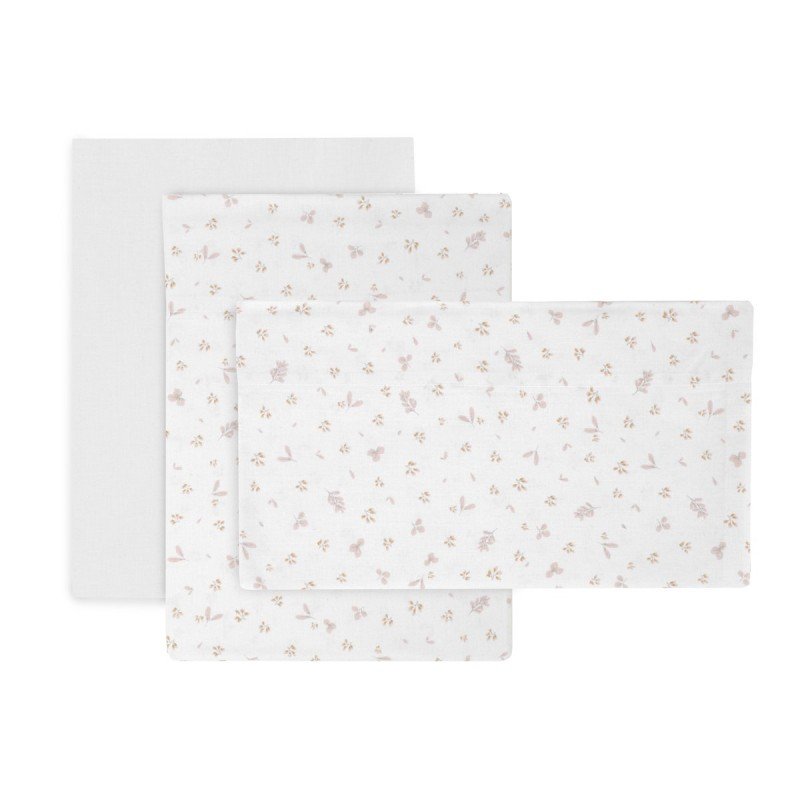 COMPLETO CULLA 3 PZ 80x120x1 CM PLUMETI ROSA