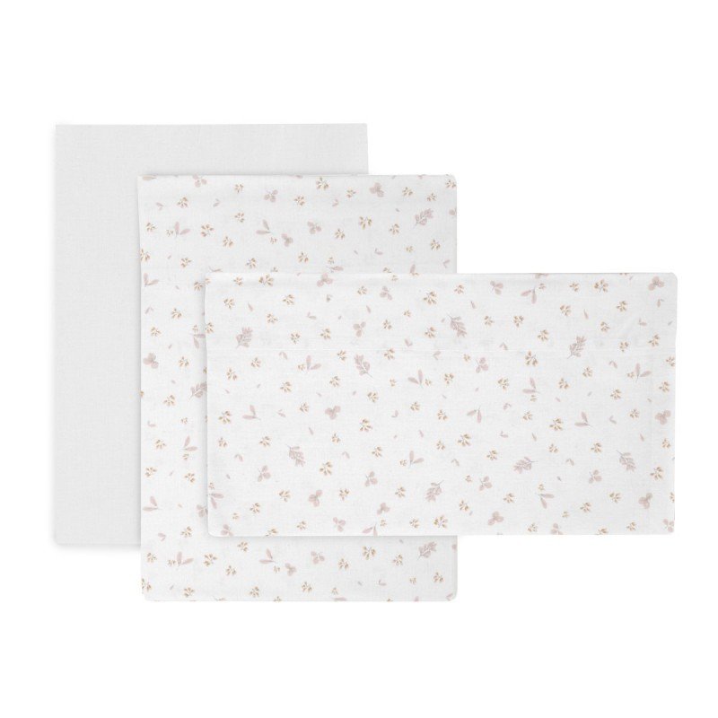COMPLETO CESTONE 3 PZ 80x120x1 CM PLUMETI ROSA