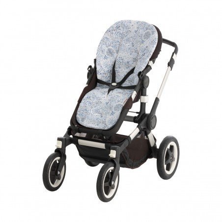 REV.STROLLER CUSHION PRAM OVAL STAR LIBERTY BLUE 43x88x1 CM