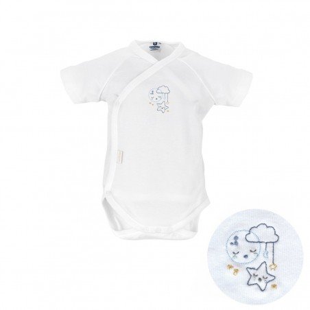 BODY SHORT SLEEVE CROSSED I. LUNA 23 WHITE