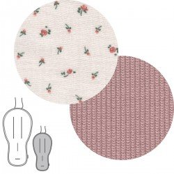 COLCHONETA SILLA UNI.REV.OVAL ETNIC ROSA 43x88x1 CM