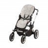 REV.STROLLER CUSHION PRAM OVAL STAR LIBERTY GREEN 43x88x1 CM
